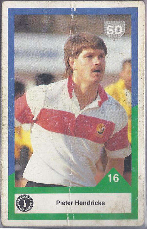 1992 Sports Deck Transvaal Pieter Hendriks no 16