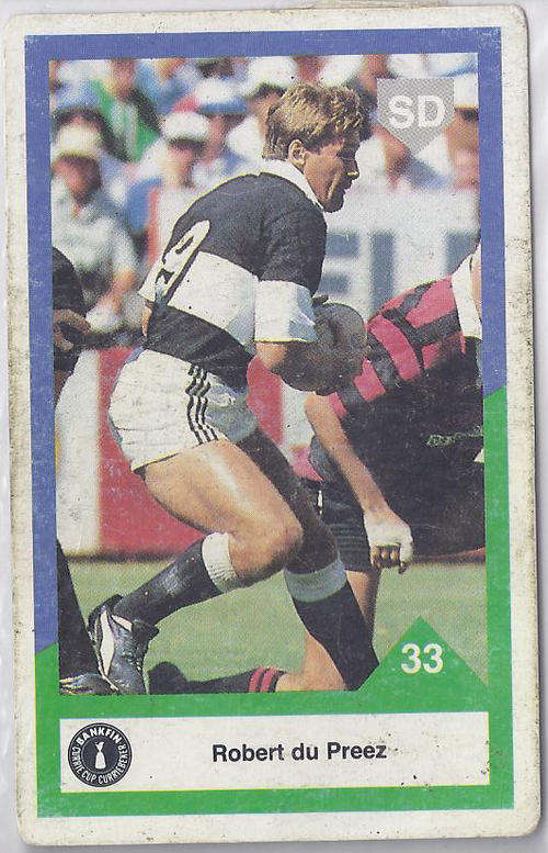 1992 Sports Deck Natal Robert du Preez card no 33