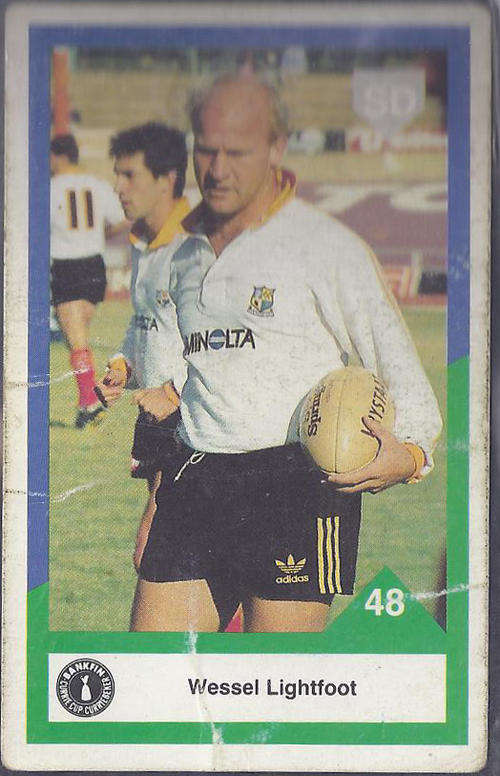 1992 Sports Deck Free State Wessel Lightfoot card no 48