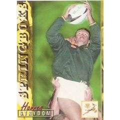 1997 Panini Rugby Card South Africa Hannes Strydom 1
