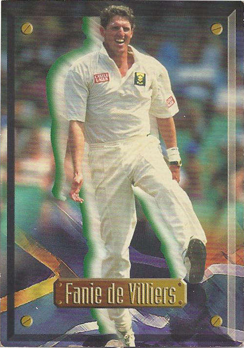1997 Sports Deck Cricket Cards SOUTH AFRICA Fanie de Villiers card no 7
