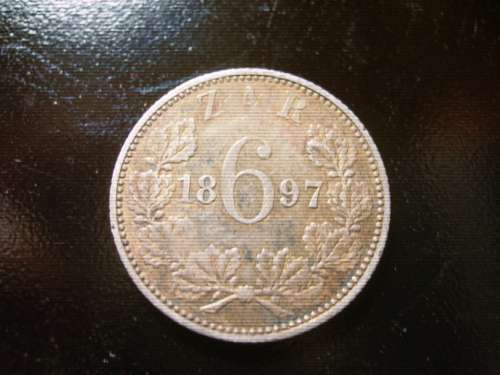 1897.  ..ZAR.  ..KRUGER.......SILVER SIXPENCE...........R1...R1...R1...R1