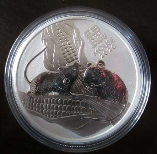 ( LOW START )...AUSTRALIAN...MOUSE..1oz...999.9%....PURE SOLID SILVER.....