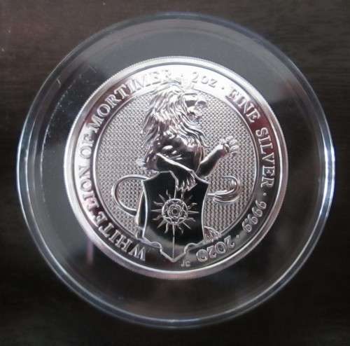 QUEEN'S BEASTS...2oz.. ( LION )... DOUBLE THICK ... 999.9% PURE SOLID  SILVER