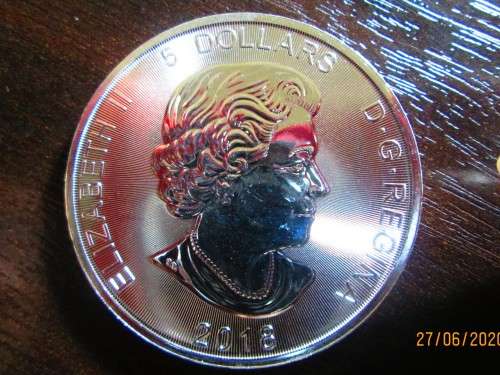 ( LOW START )     CANADIAN WOLF       1oz 999.9% PURE SOLID SILVER BULLION