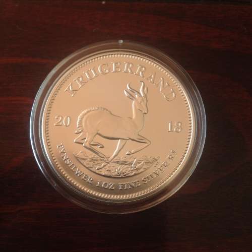 (    PROMO   )    ALREADY SCARCE  2018  1oz  999.9%  PURE  SOLID SILVER   KRUGERRAND