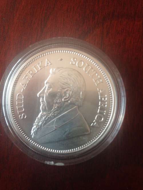 2021  1oz  999.9%  PURE  SOLID SILVER   KRUGERRAND