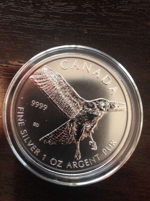2015  CANADIAN  BIRDS OF PREY  SILVER SERIES  #   THE RED TAILED HAWK   #