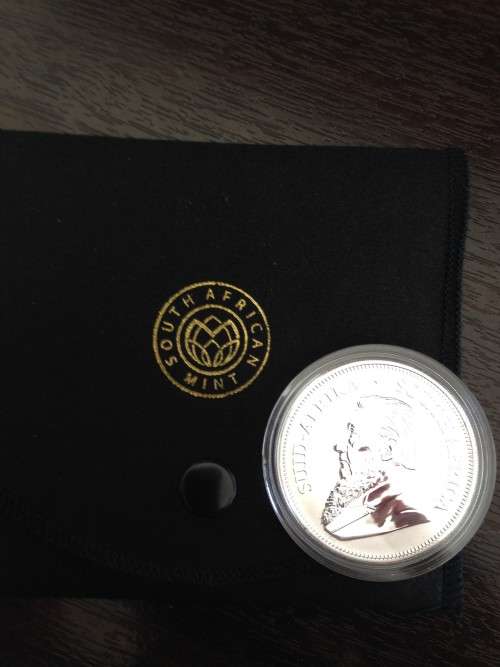 2017  RSA  50th  ANNIVERSARY  PREMIUM  SILVER KRUGERRAND  ( PRIVY MARKED )