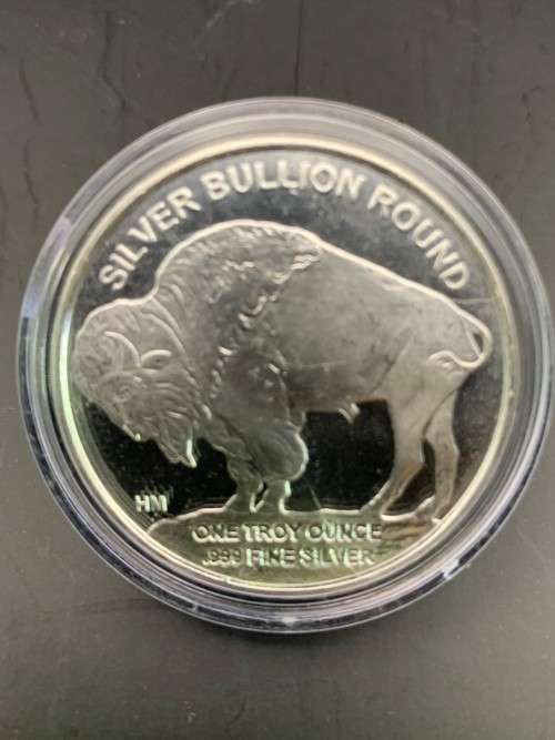 AMERICAN BUFFALO      1oz  999.9%  PURE SOLID SILVER     FIRST NATION HEAD