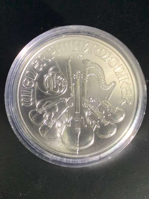 2022   FAMOUS VIENNA  PHILHARMONIC ORCHESTRA COIN      1oz  999.9%  PURE SOLID SILVER .