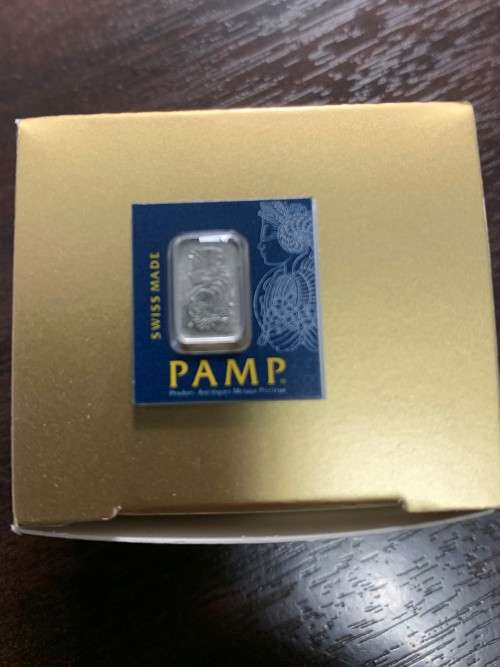 ( NEW PRODUCT )  1 GRAM PURE PLATINUM BAR PAMP SUISSE ASSAYED AND CERTIFIED