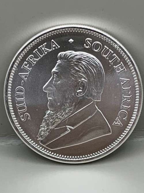 2023  1oz  KRUGERRAND   999.9%  PURE  SOLID SILVER UNC.      CAPSULED