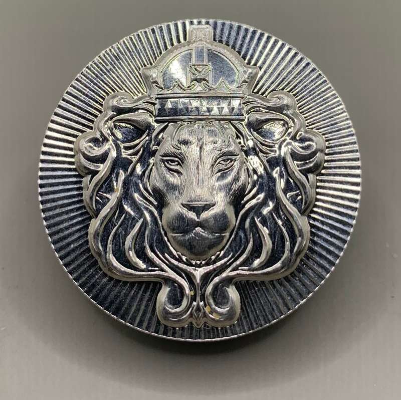 (  SOMETHING ELSE )    100gram  LION  STACKER  ROUND    999.9%  PURE SOLID SILVER