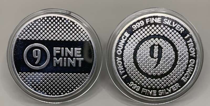 (  LOW START  )    9FINE  ROUND     1oz   999.9%    PURE SOLID SILVER AND CAPSULED