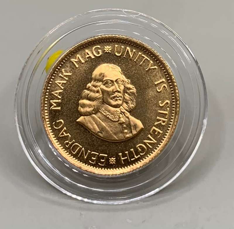 (  RELIST   )  HISTORICAL  RSA  1979     GOLD BULLION R2 COIN      LIMITED EDITIION