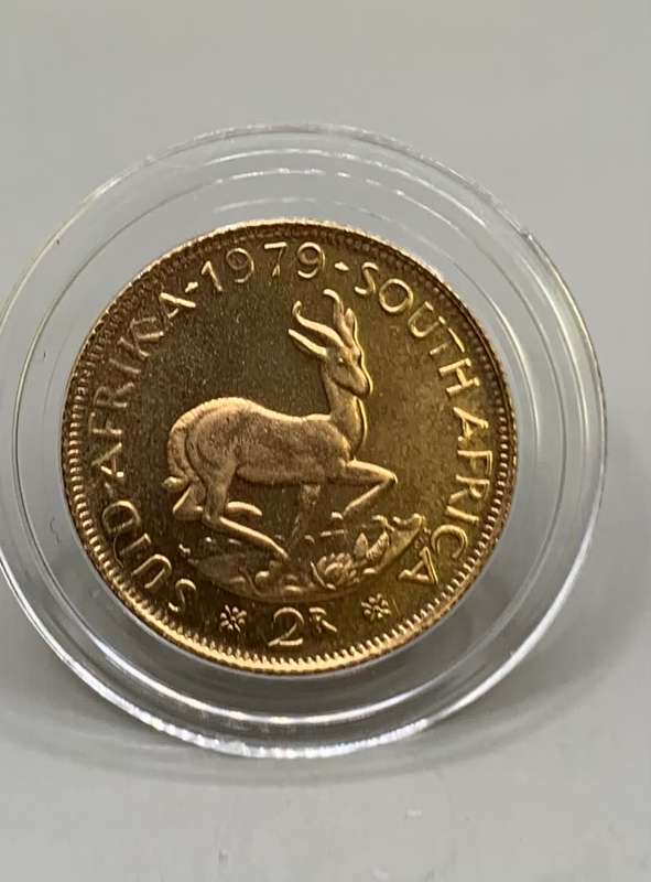 (  RELIST   )  HISTORICAL  RSA  1979     GOLD BULLION R2 COIN      LIMITED EDITIION