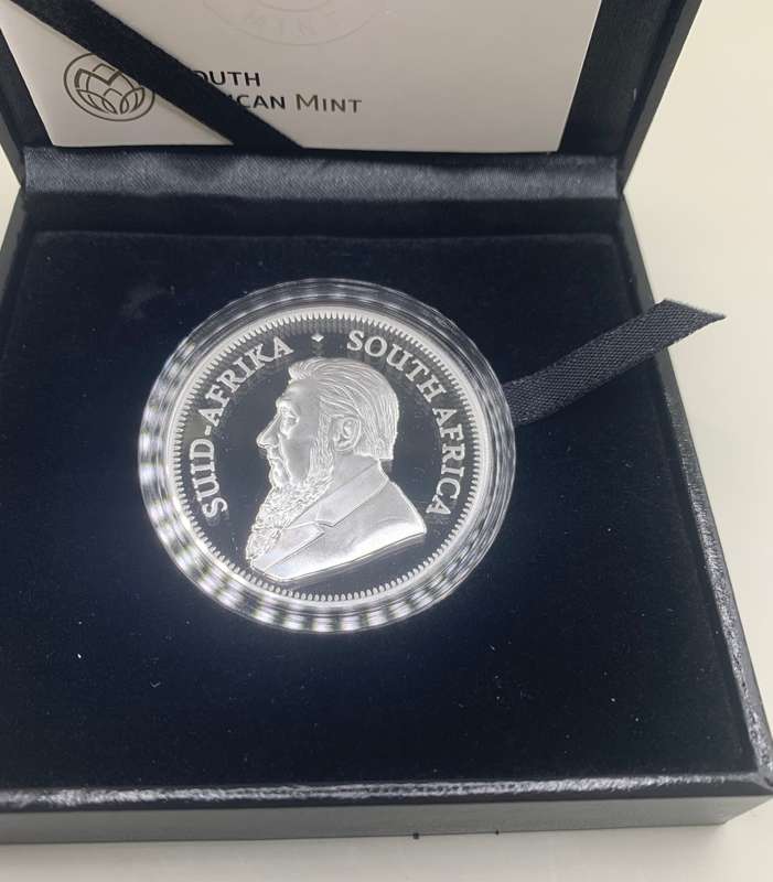 (   JHB FAIR PRIVY )   NEW 2024     PROOF   1oz SILVER   KRUGERRAND   FULL HOUSE