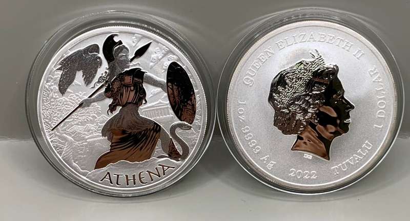 (  LOW START )    2022    ATHENA   GODDESS OF WISDOM   GREEK   MYTHOLOGY   SILVER