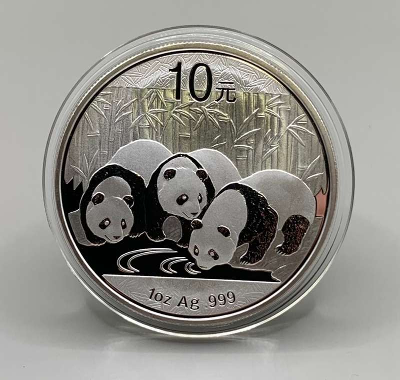 (   ALREADY 11 YEARS OLD  )   2013   CHINESE PANDA    30 grams    PURE SILVER COIN