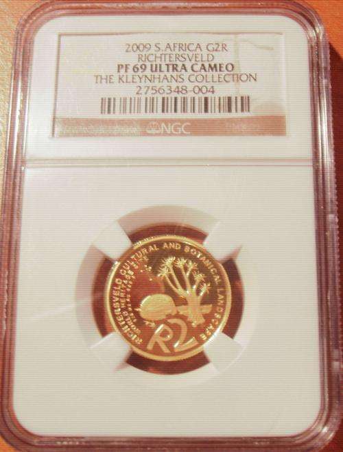 2009..(((  .RICHTERSVELD  SITE  )))...1/4oz...24carat...GOLD...PROOF PF69..A VERY HIGH GRADE