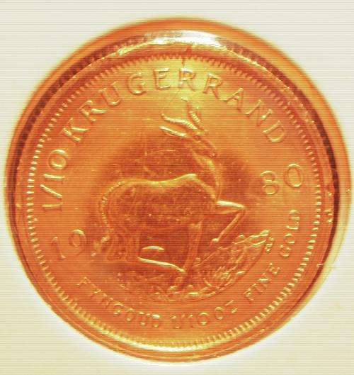 (((  CRAZY ONE RAND  )))...1980...KRUGERRAND...1/10oz...GOLD BULLION