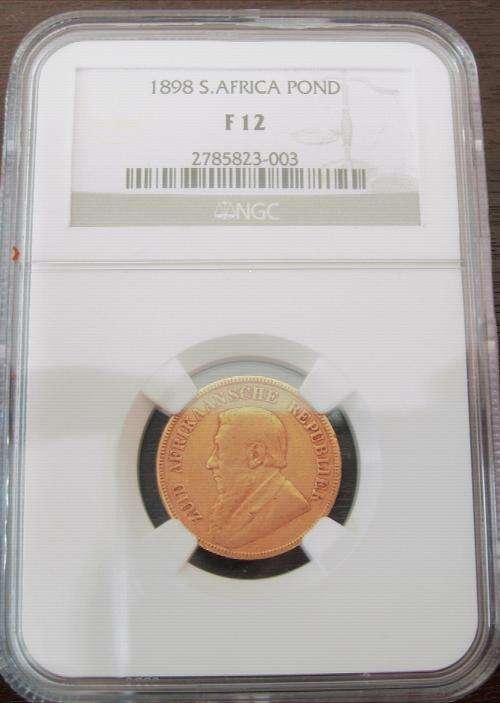 1898....Z.A.R.....PAUL KRUGER...( GOLD POND )...7.99gm... 22ct...F12
