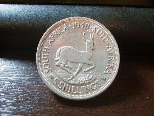 ((( CRAZY ONE RAND )))... 1948 . .UNION OF S A...80%.. SILVER CROWN....28.28gm