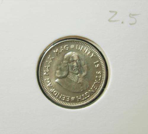 (((  CRAZY R1 )))...1963...SILVER 2.5c ( TICKEY )........UNCIRCULATED.....MINTAGE ! ! ! !