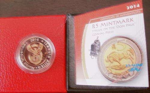 (((  CRAZY R1  )))...BRAND NEW...2014...OOM PAUL...MINTMARK...WITH CERTIFICATE