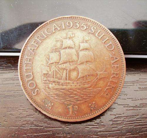 1935... KING GEORGE ....UNION OF S.A... PENNY