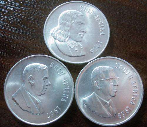 3...R.S.A....80% SILVER RANDS...1966,1967,1969... ONE BID FOR ALL...STARTS @ R1