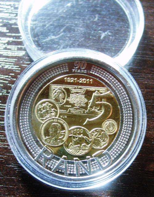 2011...R5...90 years...SARB ANNIVERSARY...UNCIRCULATED...STARTS @ R