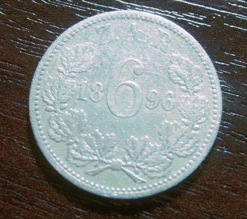 1896...ZAR.....SILVER SIXPENCE.....STARTS @ R1