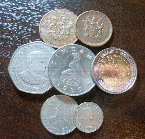 ( SEVEN )...SOUTH AFRICAN / AFRICA COINS...STARTS @ R1...ONE BID FOR ALL