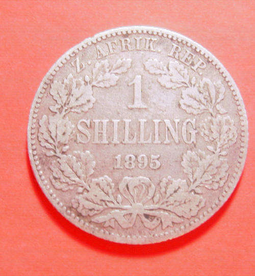 1895...ZAR......SILVER ONE SHILLING............STARTS @ R1