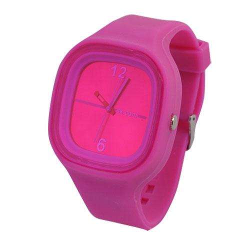 LOCAL STOCK - Silicone Sports Unisex Wrist Watch Pink