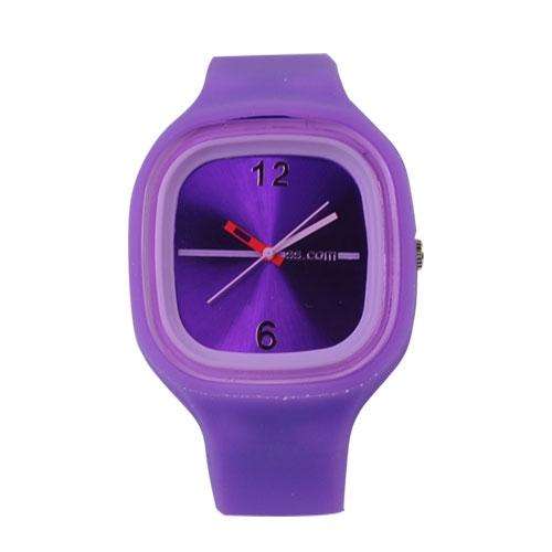 Silicone Sports Unisex Wrist Watch - PURPLE