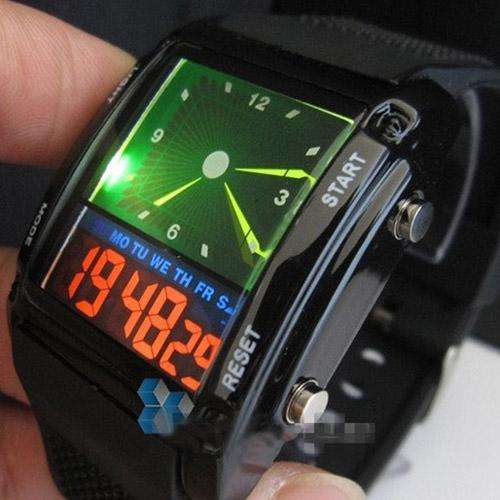 Fashion Dual Movement Alarm Watch