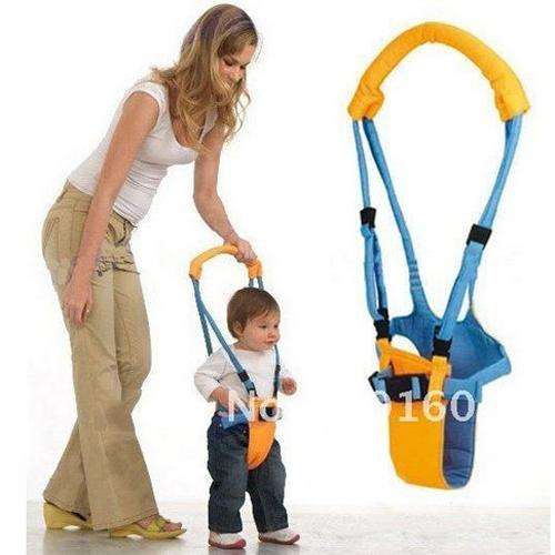New Belt Moon Baby Walker - Learn To Walk Assistant/Helper-Orange and blue