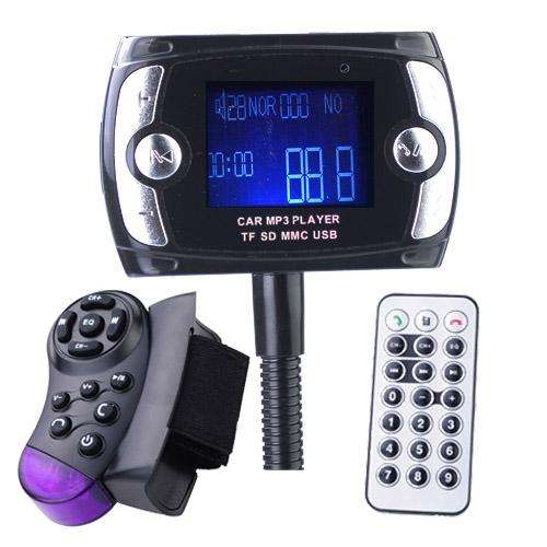 1.5" LCD Car Kit MP3 Player,Bluetooth, FM Transmitter-Black