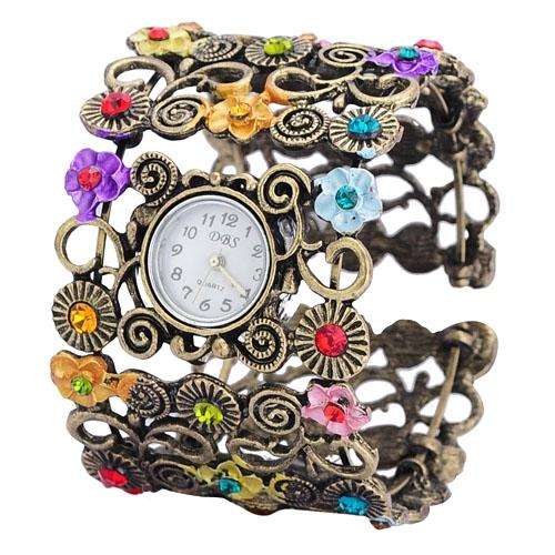 Gorgeous Stylish Vintage Bronze Quartz Bracelet Wrist Watch