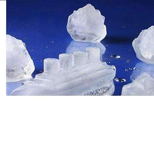 8 pcs Household Party Gin & Titanic Ship Shaped Freeze Ice Mold Tray-Blue