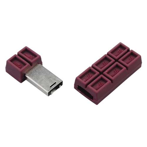 32GB Cute Chocolate Shaped USB Flash Drive - Dark Brown