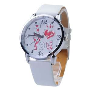 Graceful Quartz Movement Watch with Loving Heart