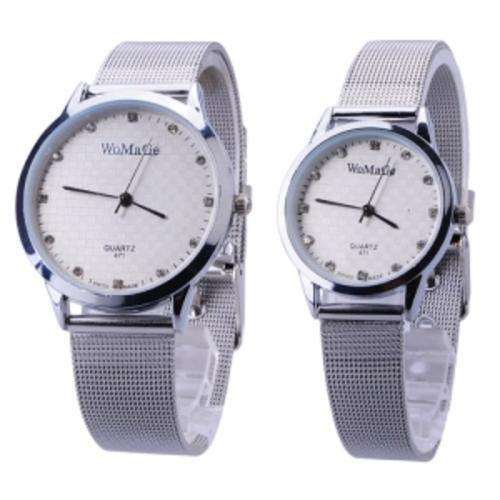 Fashion Ultrathin Round Dial Couples Watches