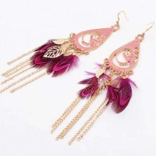 Elegant Teardrop Tassel Earrings