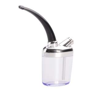 Water Reuse Tobacco Smoke Clean Filter Cigarette Holder Pipe - Silver