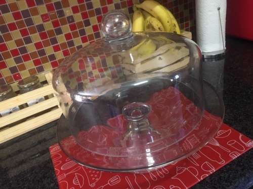 Glass Cake Stand with Lid