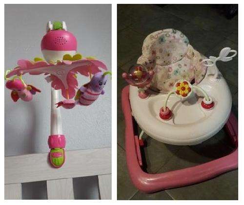 Baby Girl Brightstarts Walker and Mobile <<<R1 Reserve>>>